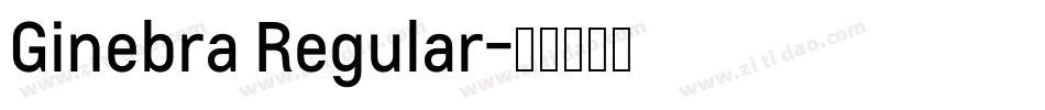 Ginebra Regular字体转换